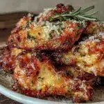 crispy air fryer parmesan garlic chicken wings - featured image