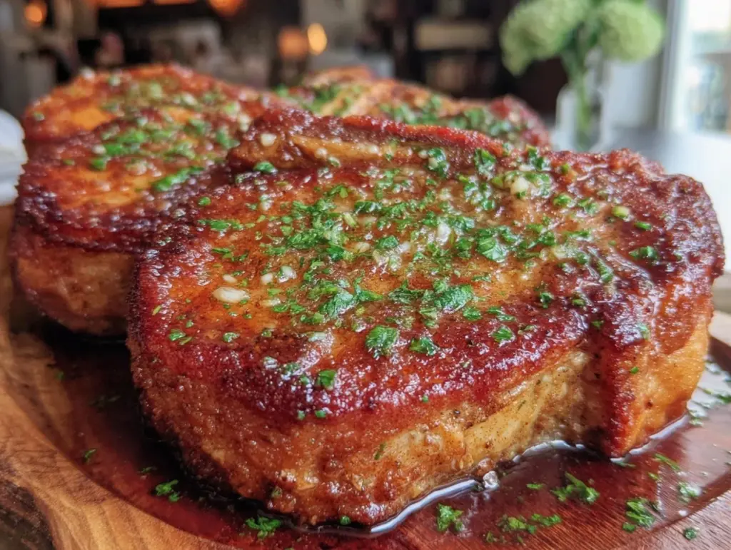 crispy air fryer pork chops - featured image