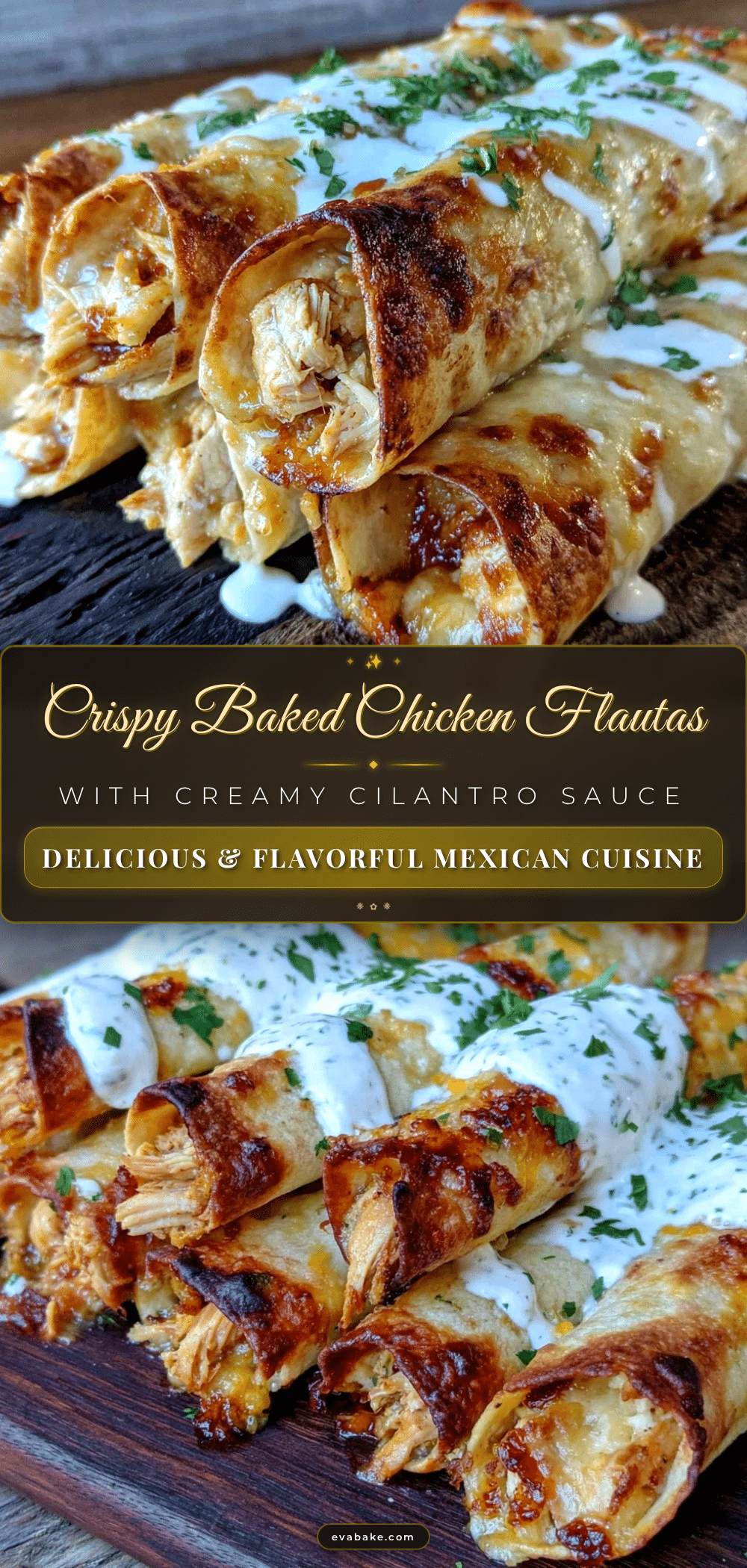 crispy baked chicken flautas recipe