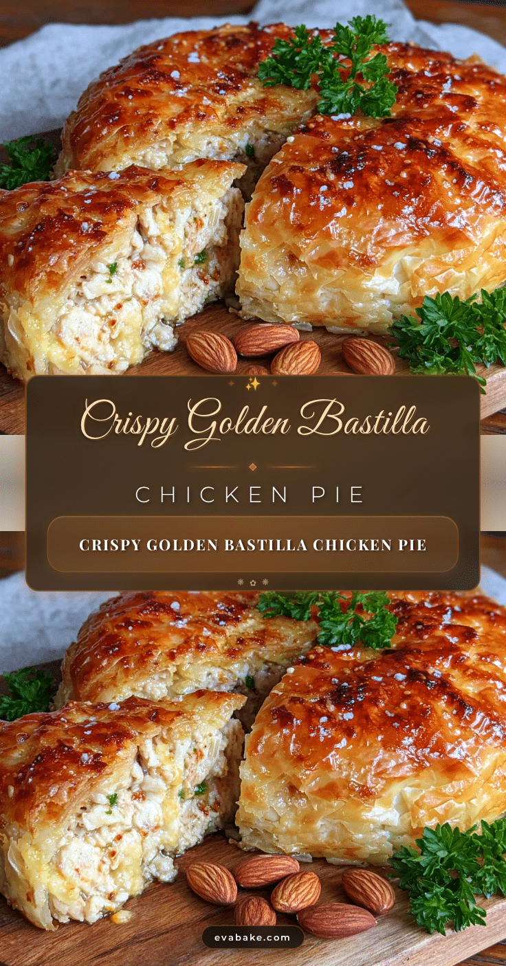 crispy bastilla chicken pie recipe