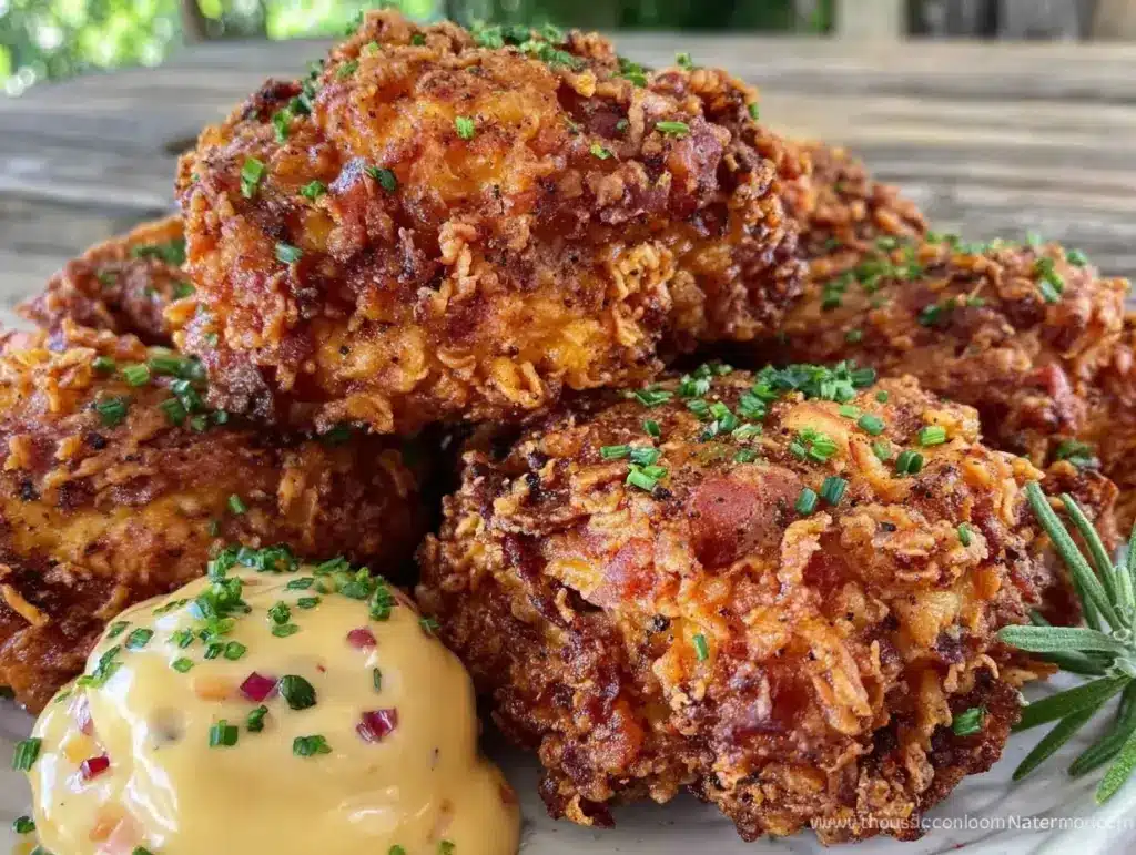 crispy cajun fried chicken - featured image