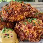 crispy cajun fried chicken - featured image