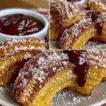 crispy churros with chocolate - featured image