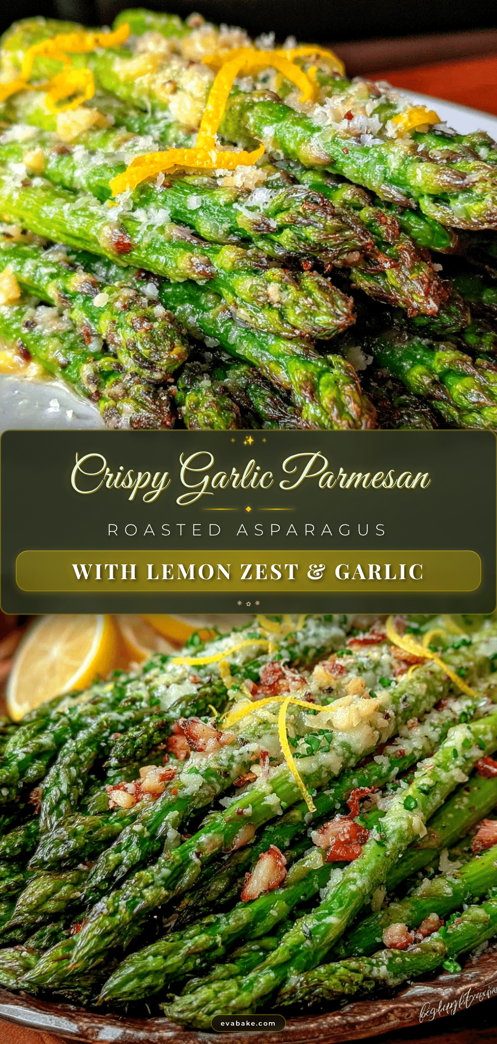 crispy garlic parmesan roasted asparagus spears recipe