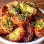 crispy greek potatoes - featured image