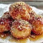 crispy loukoumades Greek donuts recipe - featured image