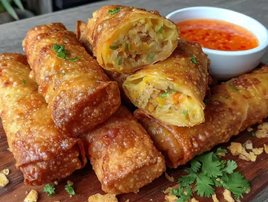crispy lumpia spring rolls - featured image