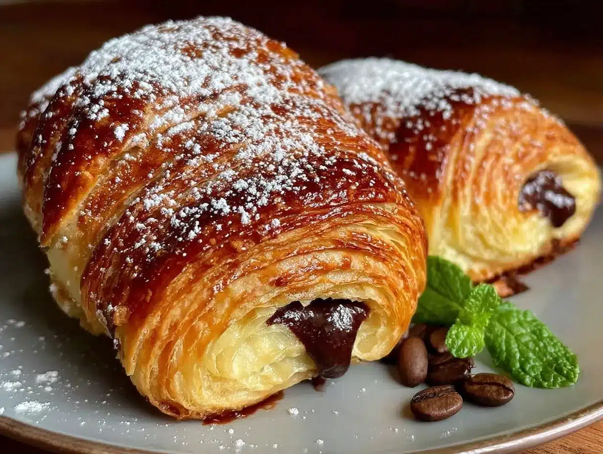 crispy pain au chocolat preparation steps