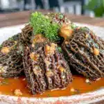 crispy pan-fried morel mushrooms - featured image