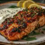 crispy pan-seared salmon - featured image