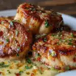 crispy pan-seared scallops - featured image