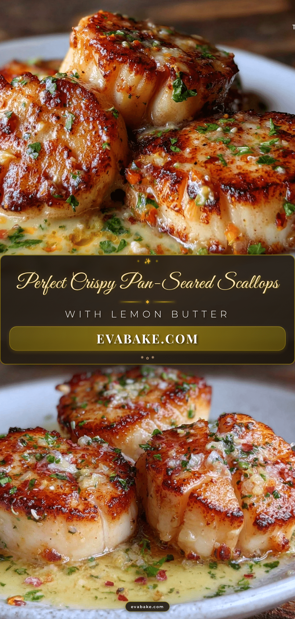 crispy pan-seared scallops recipe