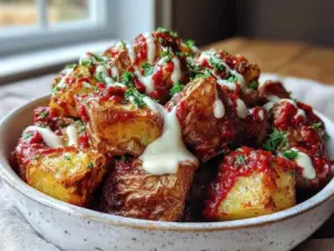 crispy patatas bravas recipe - featured image