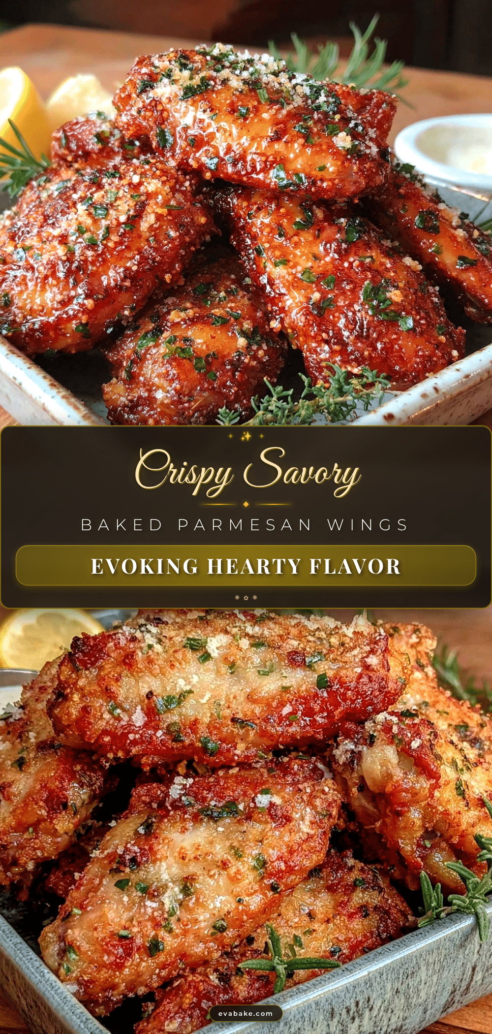crispy savory baked parmesan chicken wings recipe