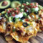 crispy sheet pan loaded nachos - featured image