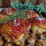 crispy skillet chicken thighs - featured image