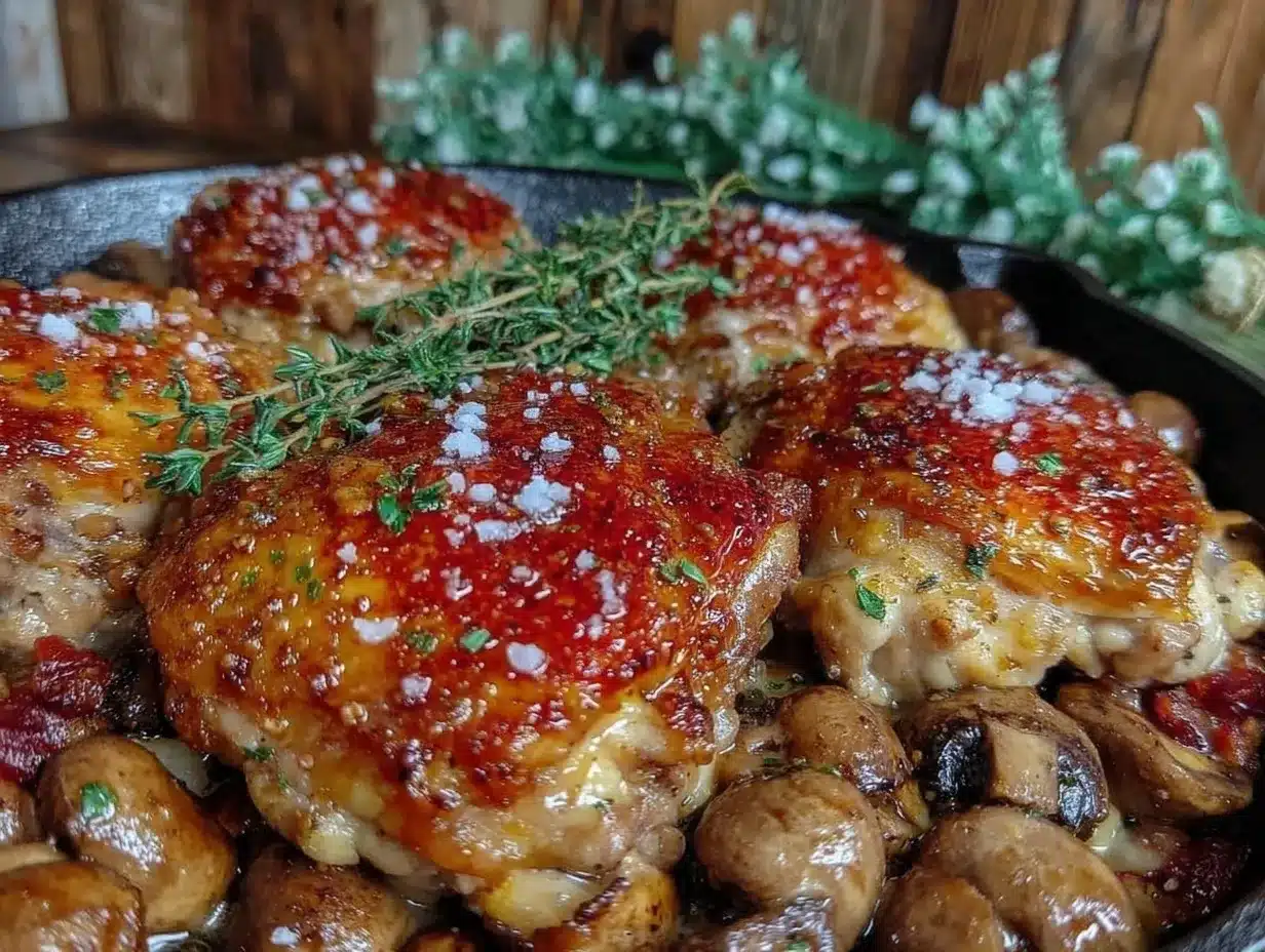 crispy skillet chicken thighs preparation steps