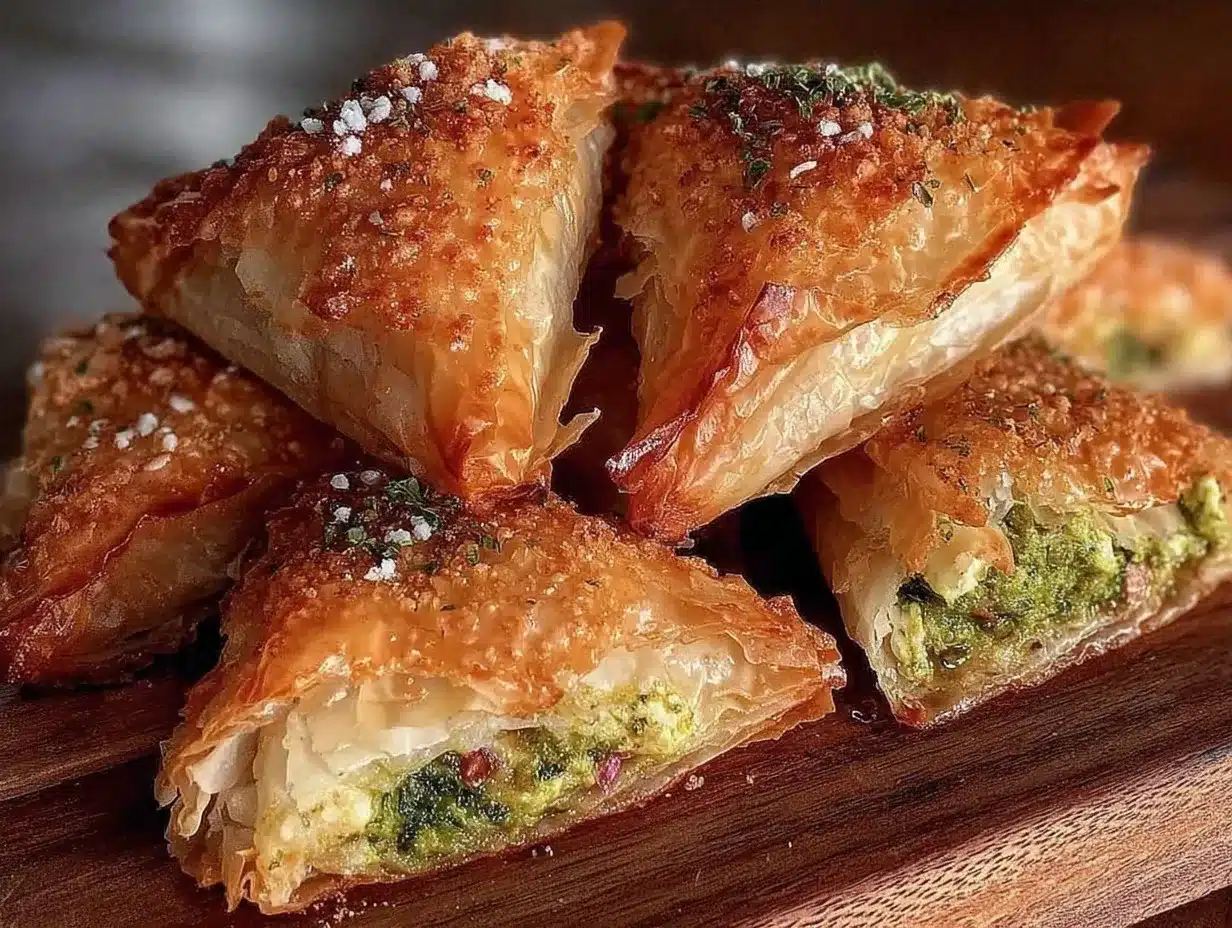 crispy spanakopita spinach pie preparation steps