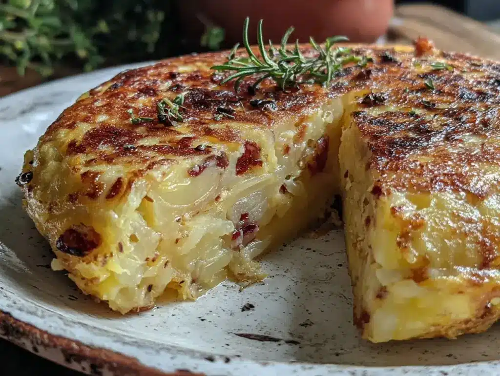 crispy tortilla española - featured image