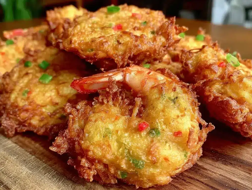 crispy ukoy shrimp fritters - featured image