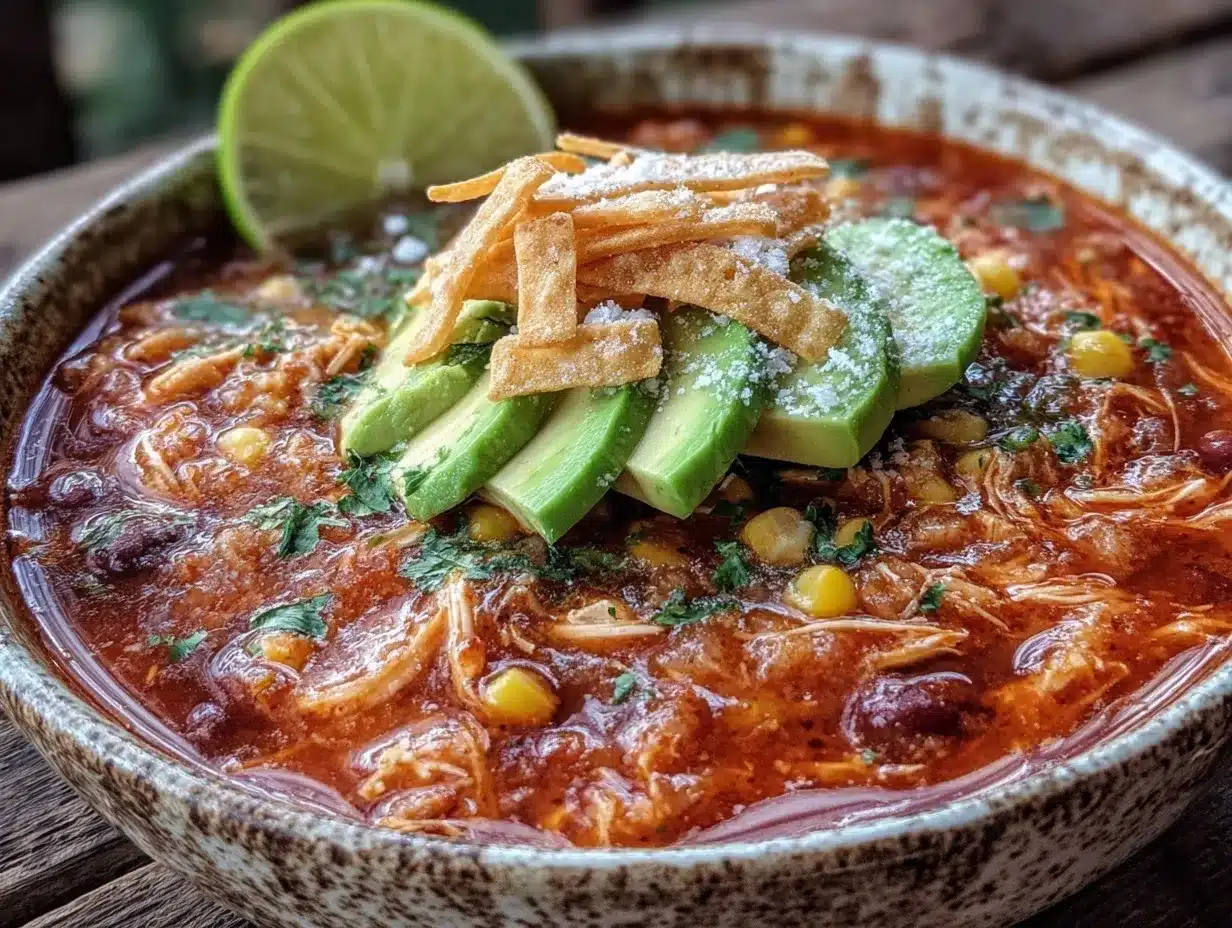 crockpot chicken tortilla soup preparation steps