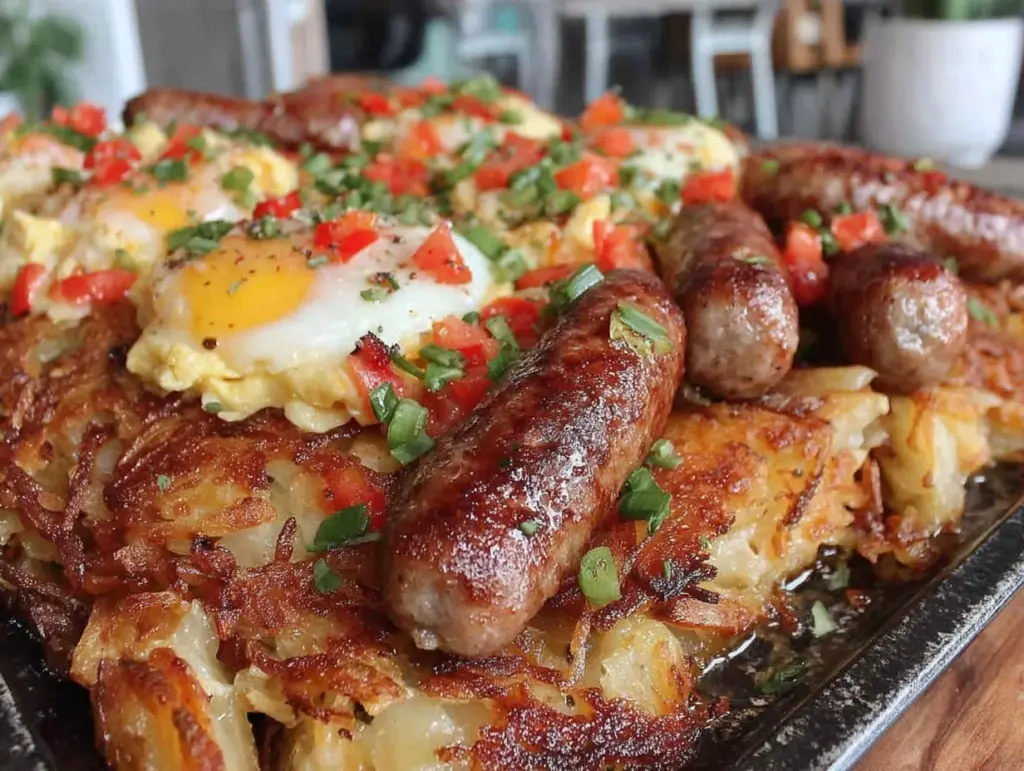 easy crispy sheet pan breakfast - featured image