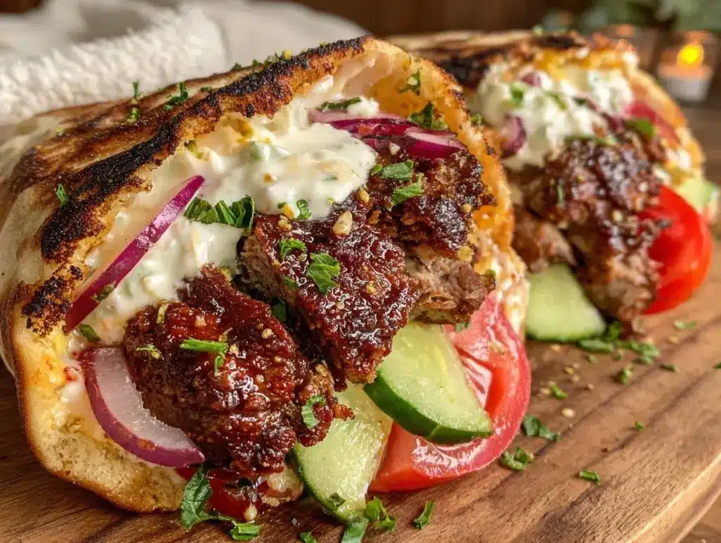 easy juicy homemade gyros - featured image