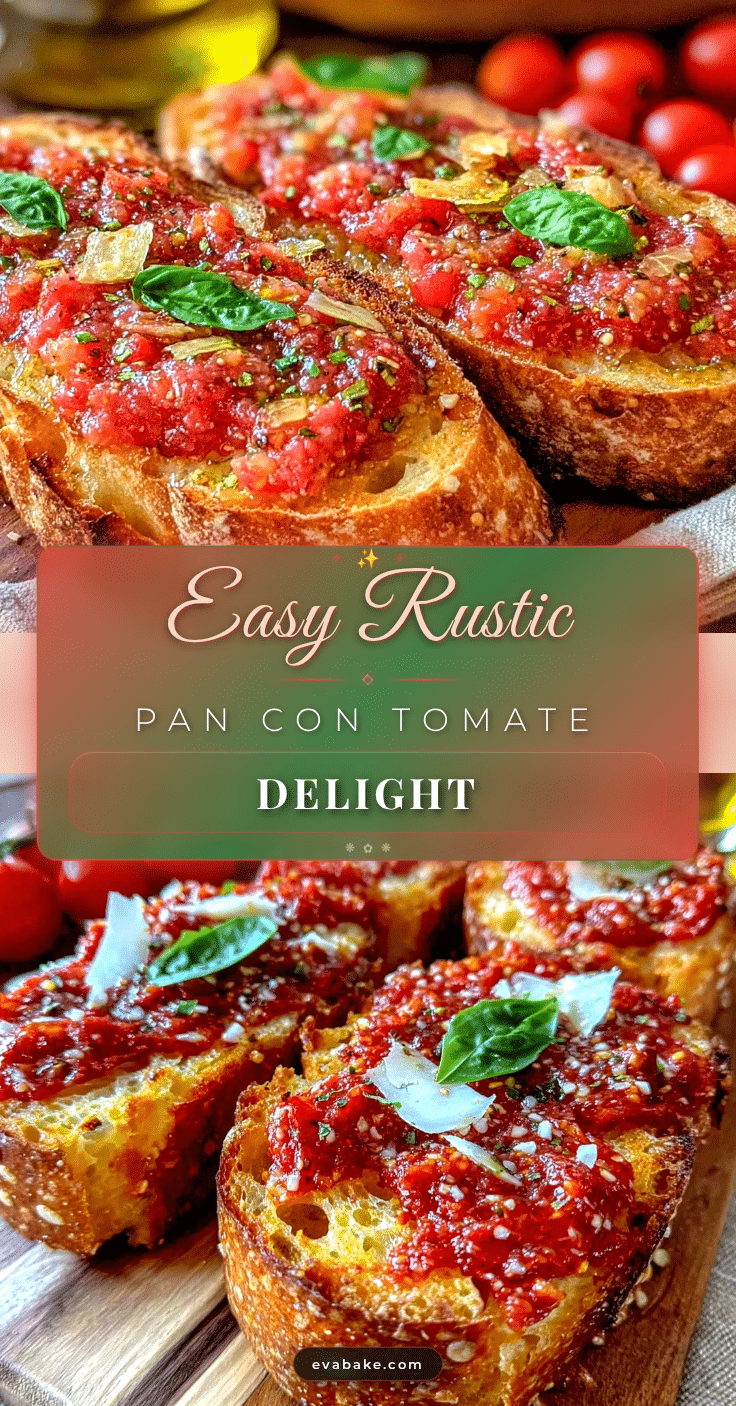 Easy Rustic Pan con Tomate recipe