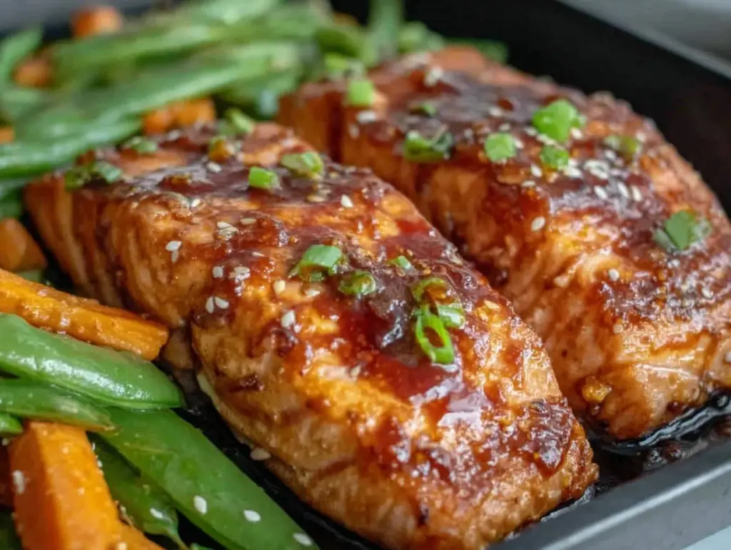 easy sheet pan teriyaki salmon - featured image