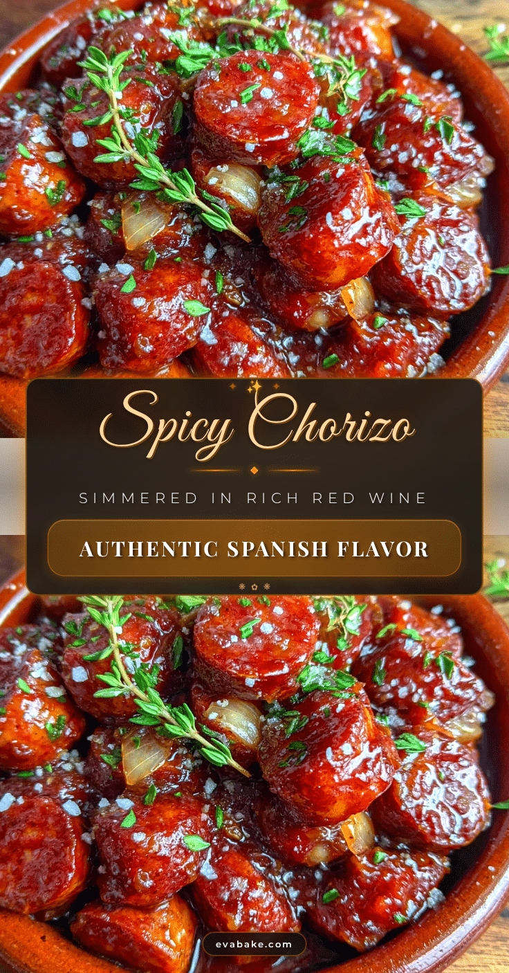 flavorful chorizo in red wine recipe recipe