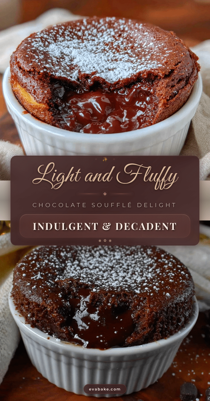 fluffy chocolate soufflé with molten center recipe
