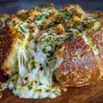 four-cheese hot artichoke spinach dip - featured image