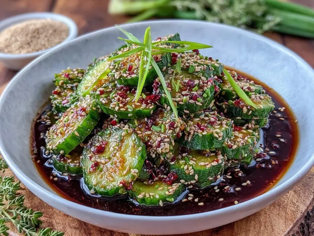 fresh cucumber salad - featured image