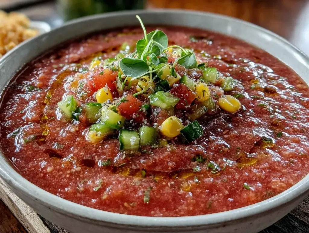 fresh gazpacho recipe - featured image