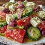 fresh greek salad - featured image