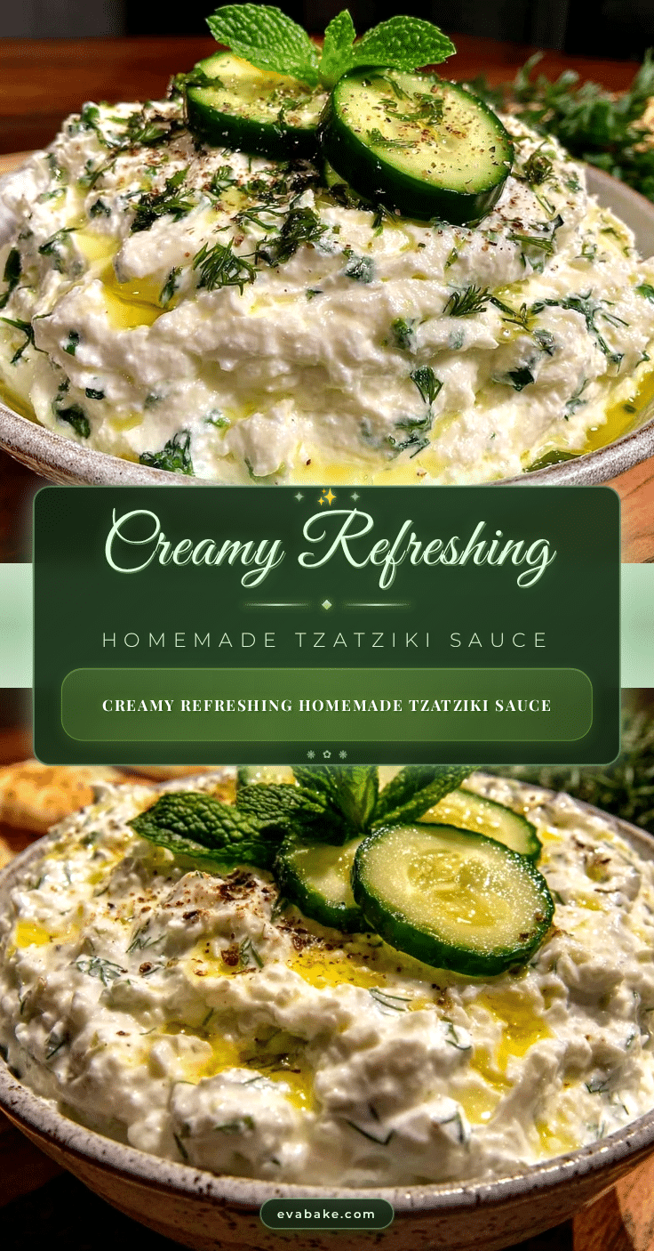 fresh homemade tzatziki sauce recipe