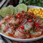 fresh peruvian ceviche recipe - featured image