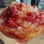 frozen strawberry lime margarita - featured image