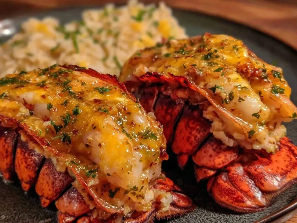 garlic butter lobster tails - featured image