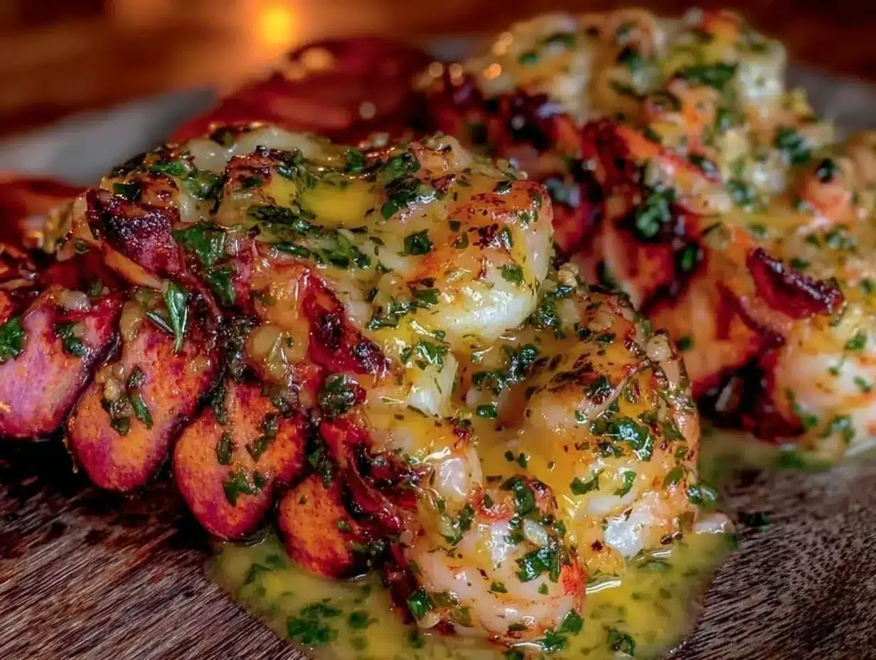 garlic butter lobster tails preparation steps
