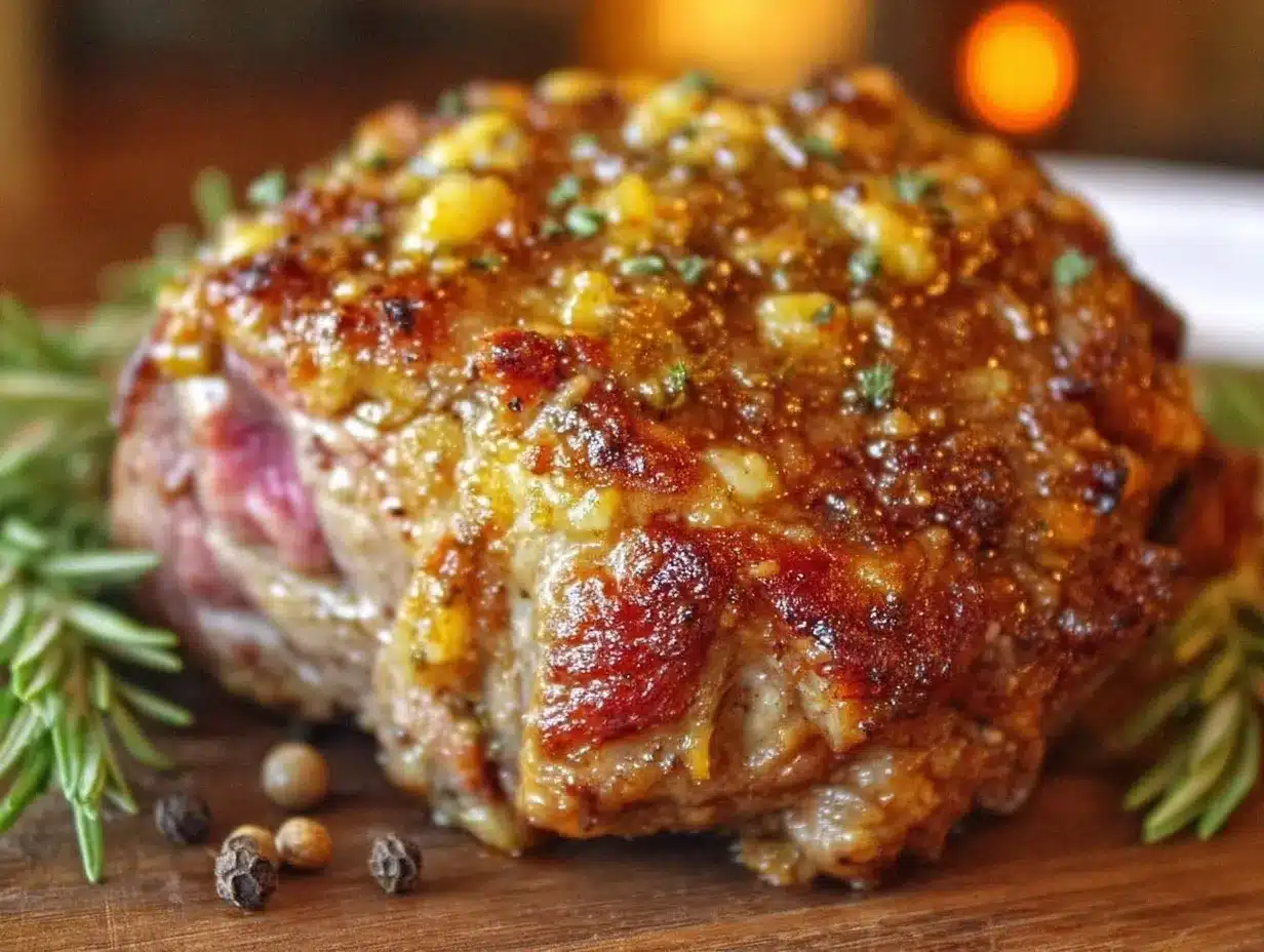 garlic herb roasted leg of lamb preparation steps