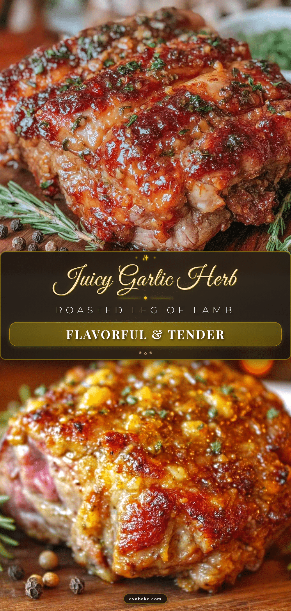 garlic herb roasted leg of lamb recipe