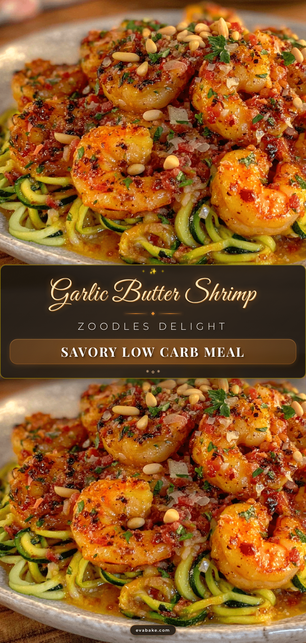 garlic shrimp zoodles recipe