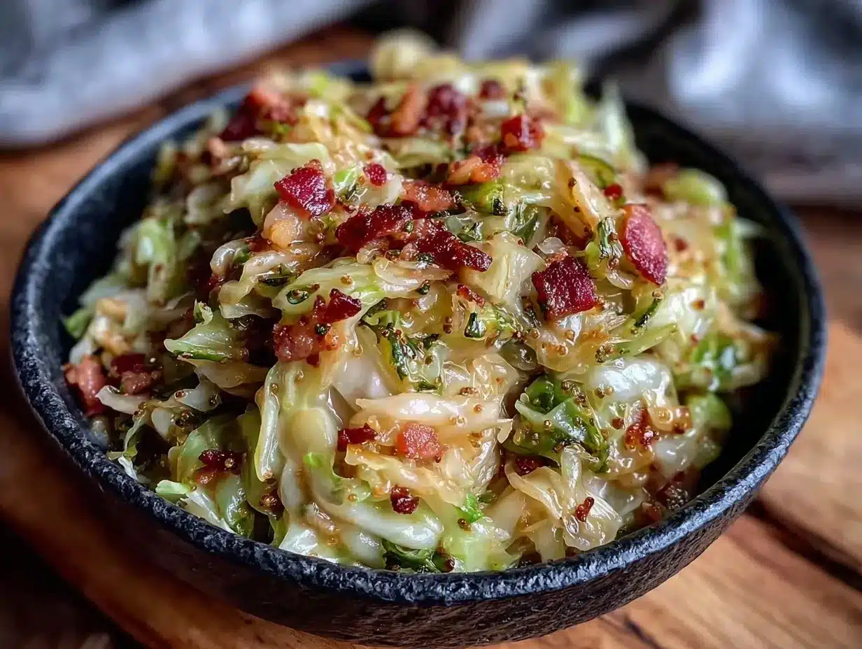 German sauerkraut recipe with bacon preparation steps