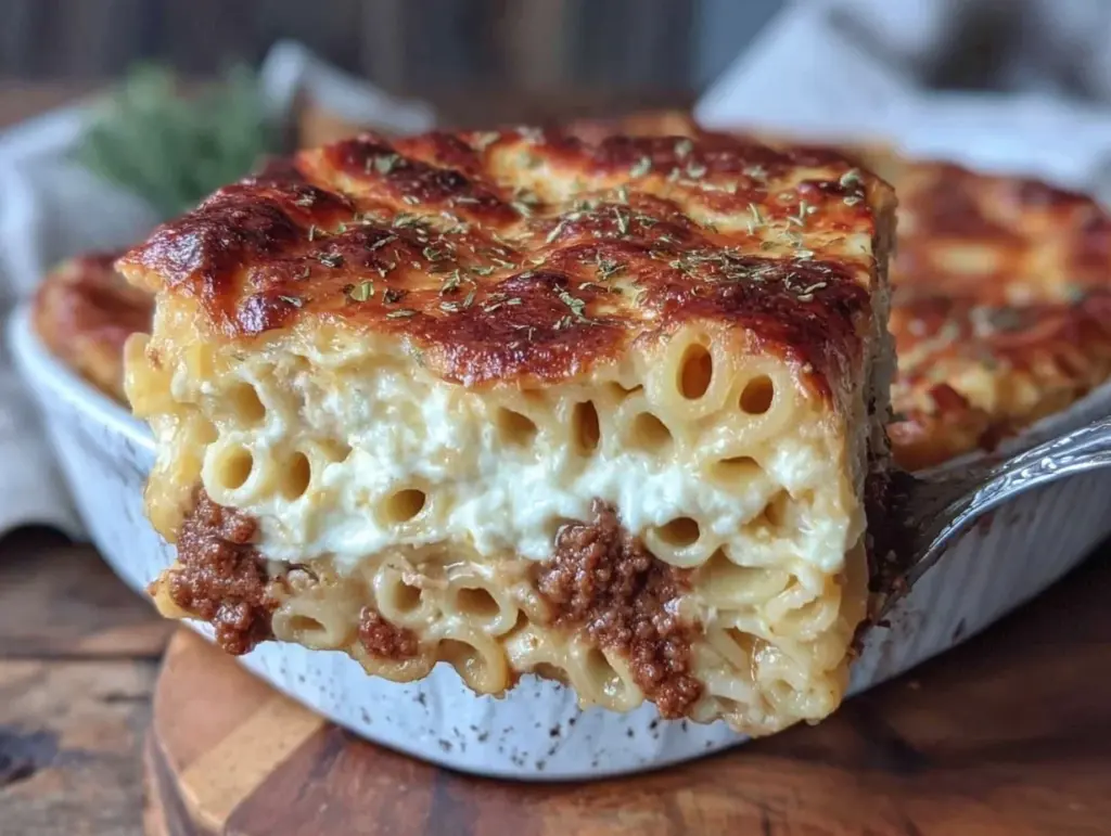 Greek pastitsio bake - featured image