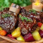 guinness braised lamb shanks - featured image