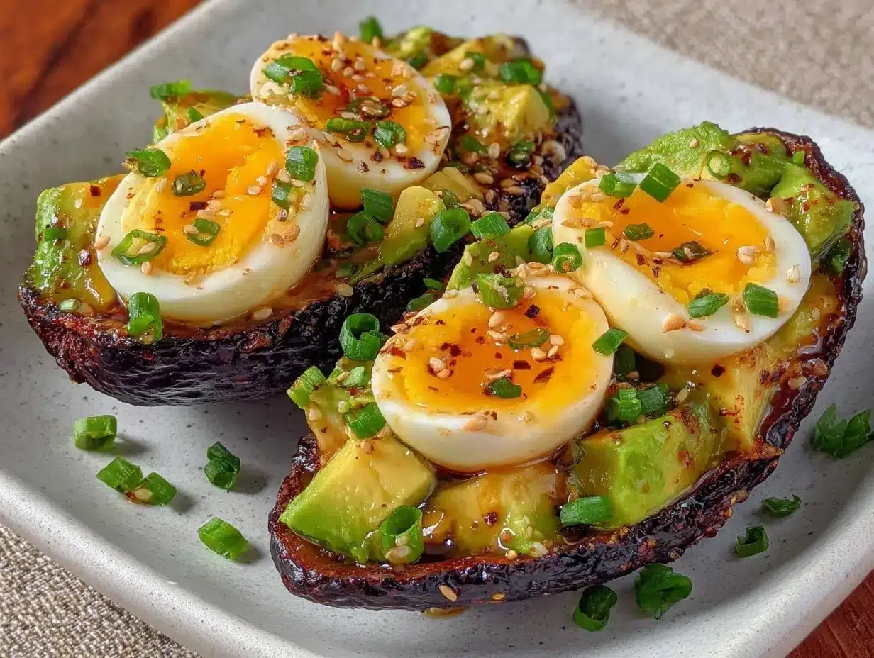 hard boiled egg avocado boats preparation steps