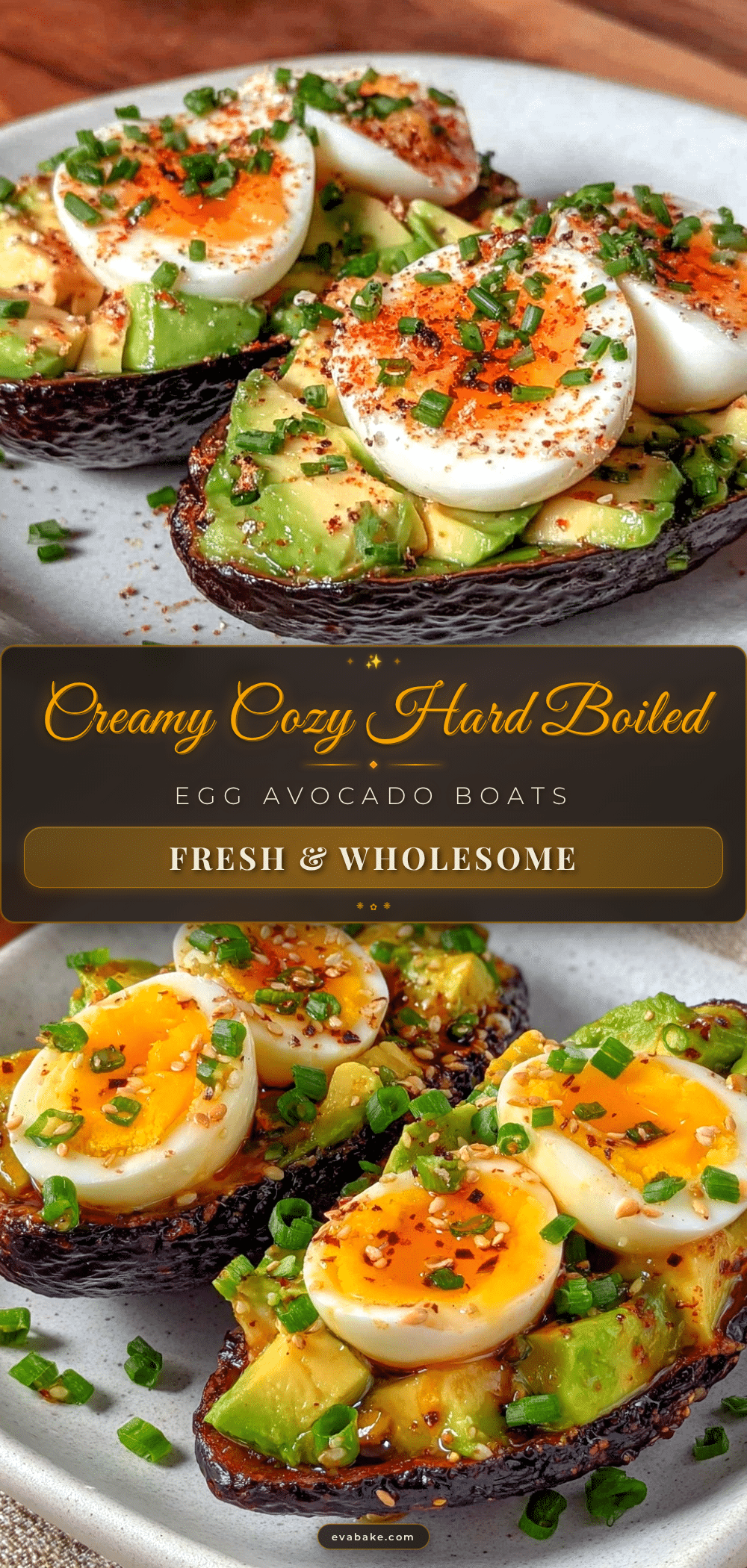 hard boiled egg avocado boats recipe
