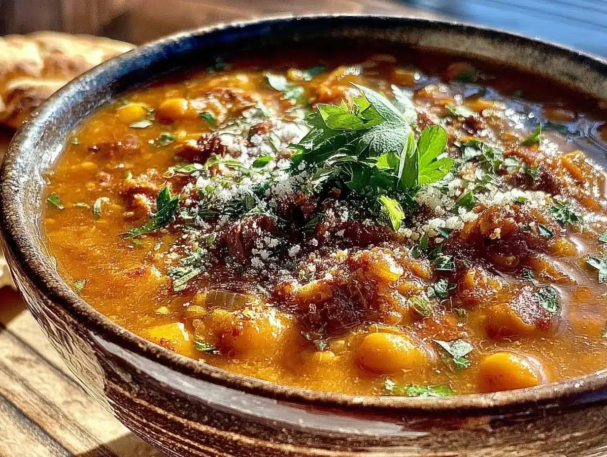 Harira Soup Recipe preparation steps