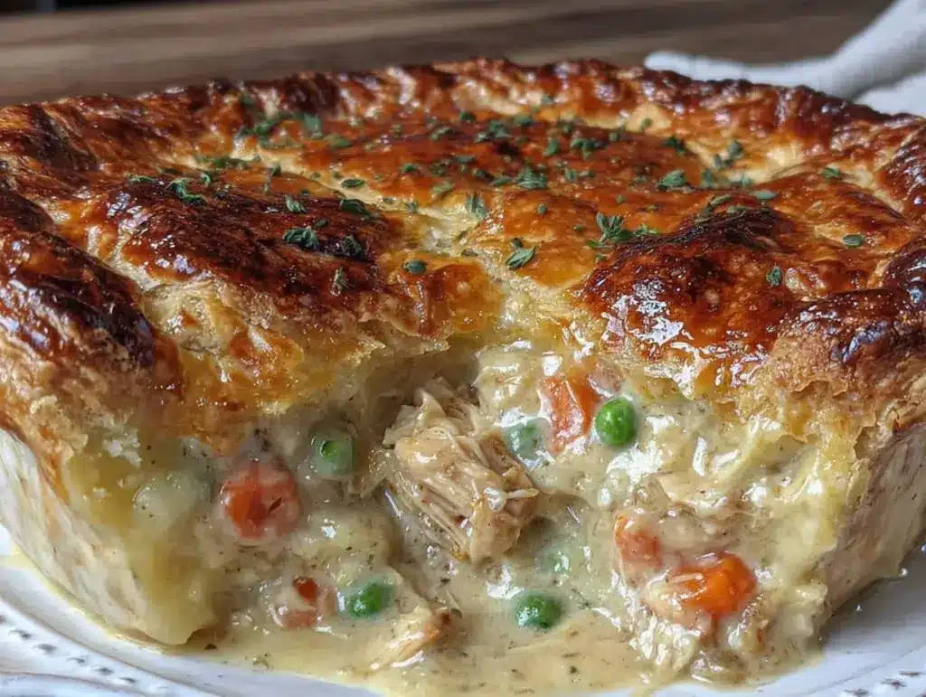 heart-shaped chicken pot pie - featured image